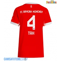 Camisa de time de futebol Bayern Munich Jonathan Tah #4 Replicas 1º Equipamento Feminina 2025-26 Manga Curta